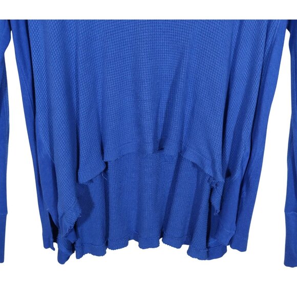 WE THE FREE PEOPLE Malibu Thermal Drippy Top Thumbholes Size S Boho Festival - Picture 4 of 5